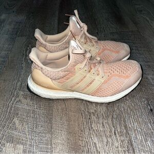 Adidas Ultraboost Running Shoe Sneakers‎ Womens 7.5 DNA Halo Blush Knit